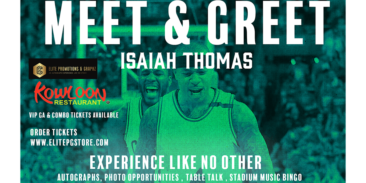 ISAIAH THOMAS Meet & Greet experience Elite Promotions Kowloon