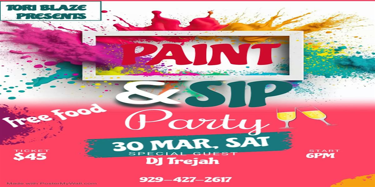 TORI BLAZE PRESENTS PAINT AND SIP PARTY