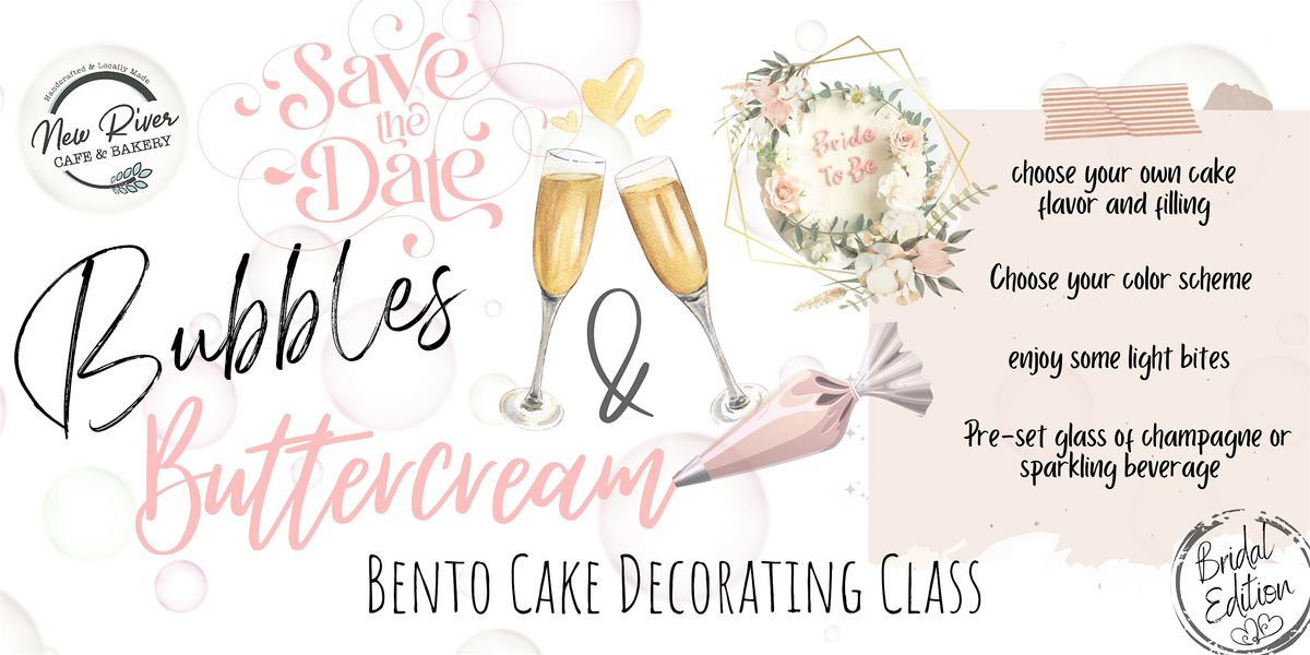 Bubbles & Buttercream Bento Cake Decorating Class