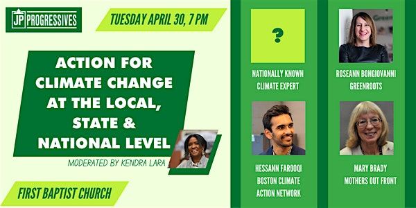 JP Progressives Climate Forum: Action for Climate Change at the Local, State, and National Level