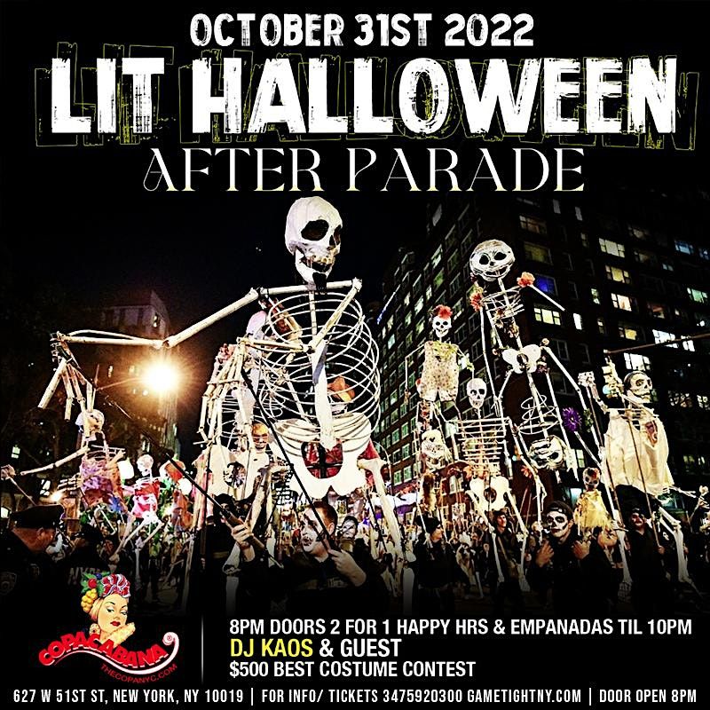 Lit Halloween Parade After Party at Copacabana Loft 2022, Loft 51 NYC