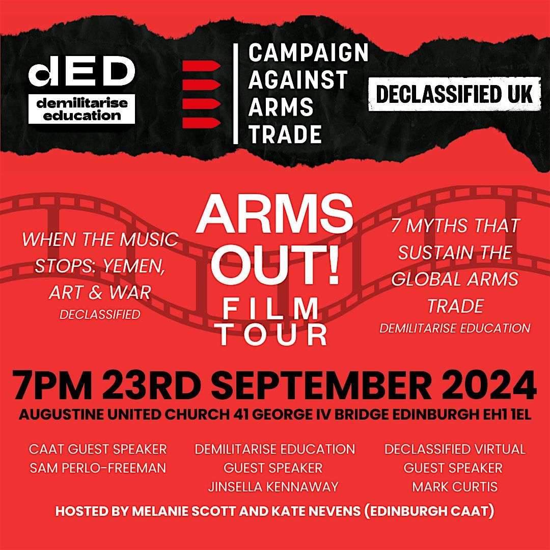 Edinburgh CAAT presents Arms Out! Film Tour