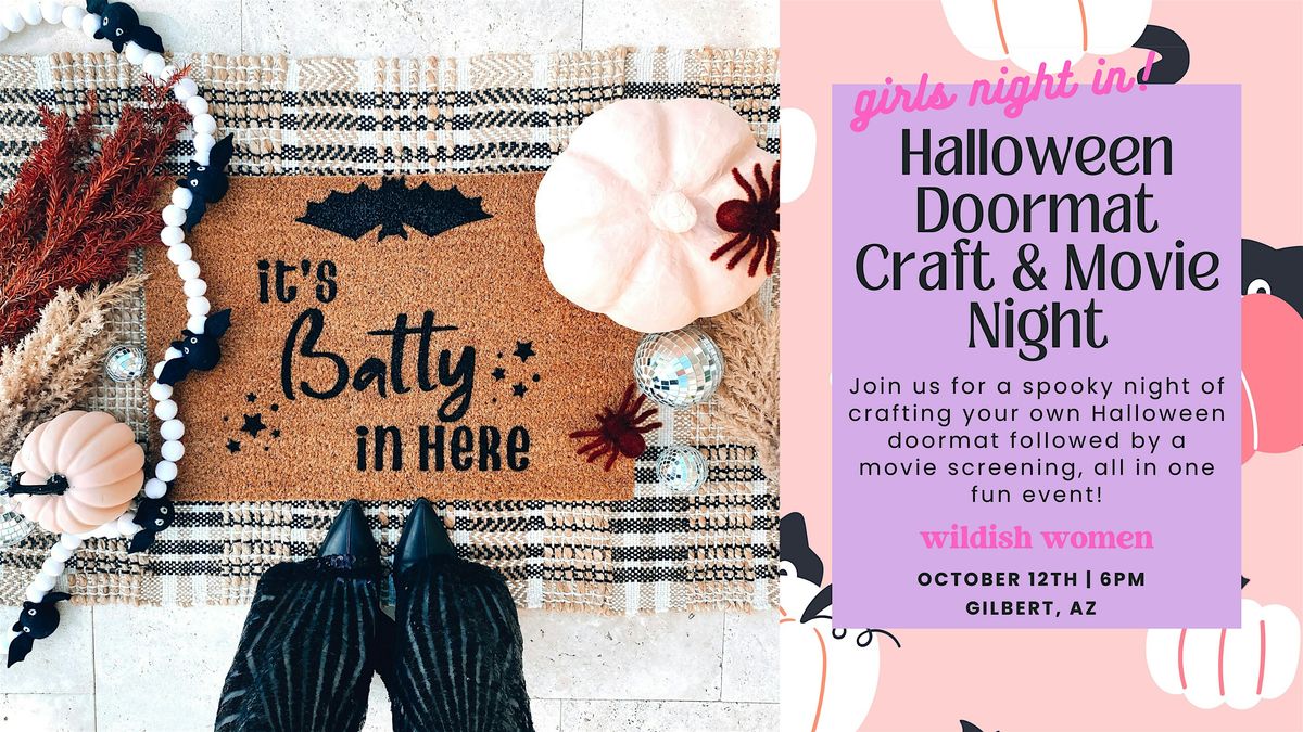 Halloween Doormat Craft & Movie Night