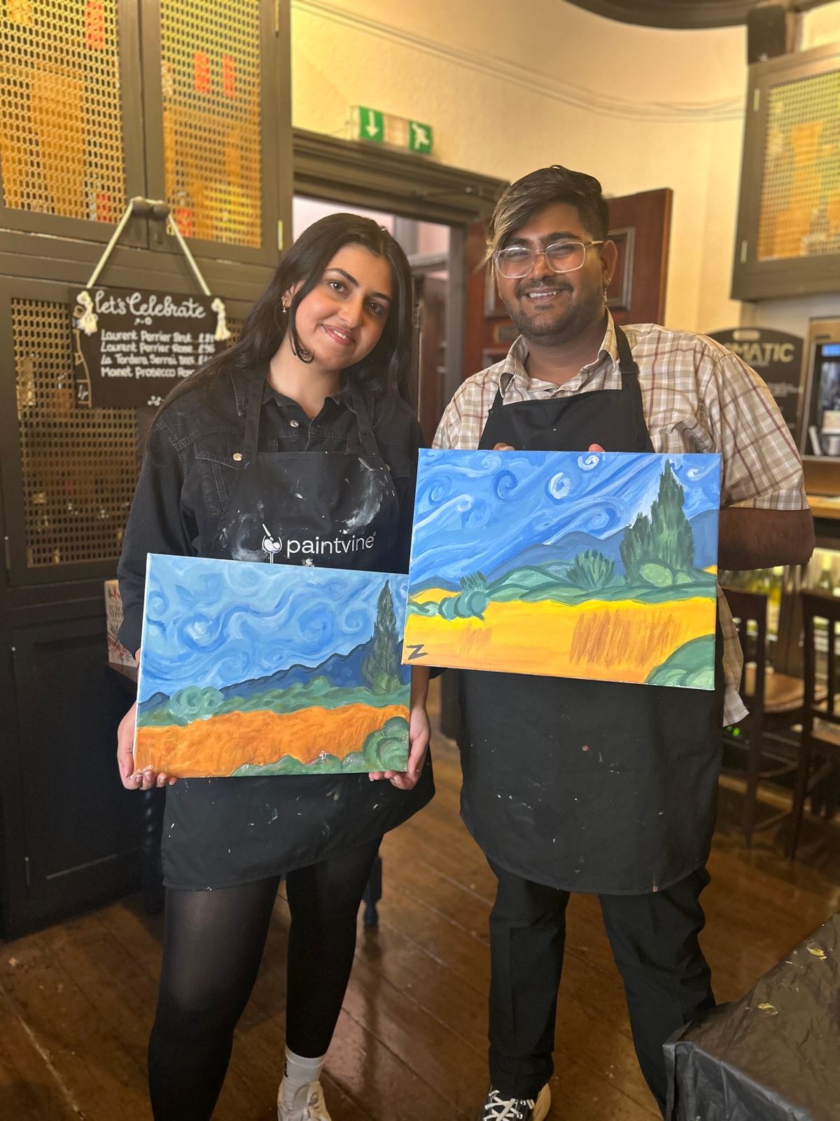 Paint and Sip - Wheat Fields | Arts Bar Hope Street