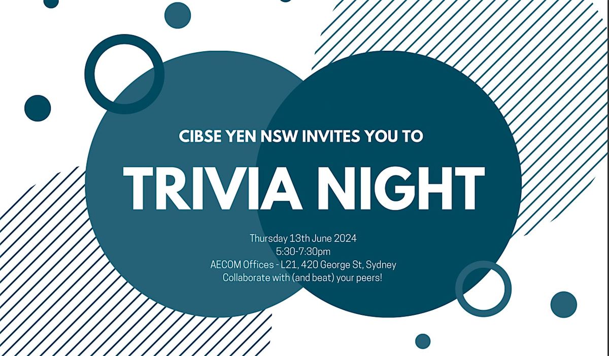 CIBSE YEN NSW | Trivia Night