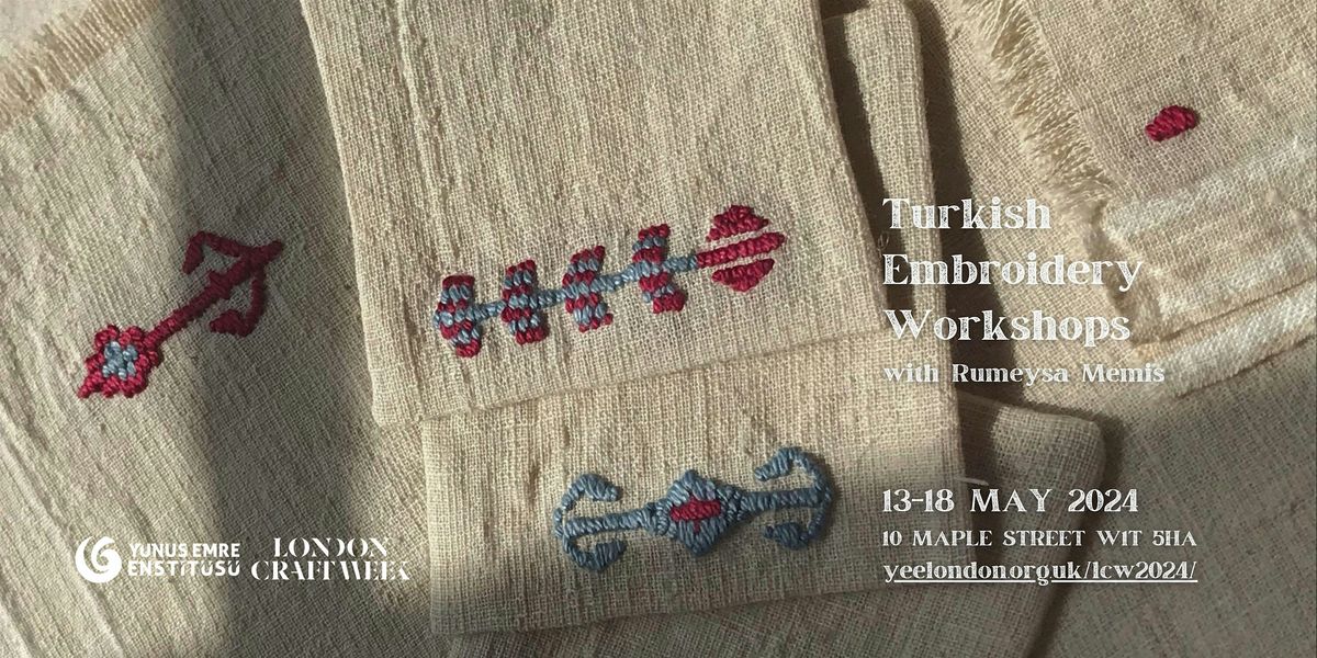 Turkish Embroidery Workshops with R\u00fcmeysa Memi\u015f