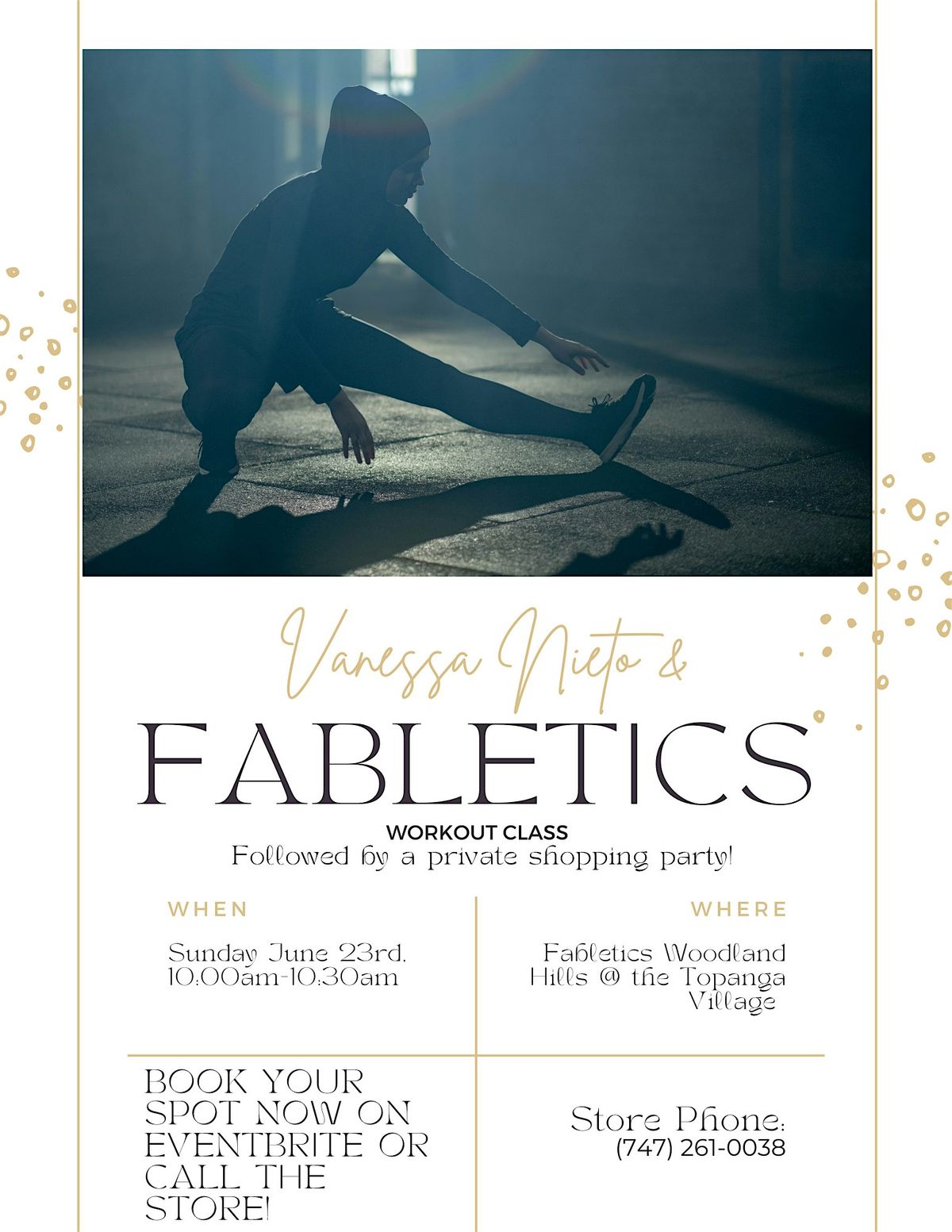 FREE Fabletics Workout Class by Vanessa Nieto