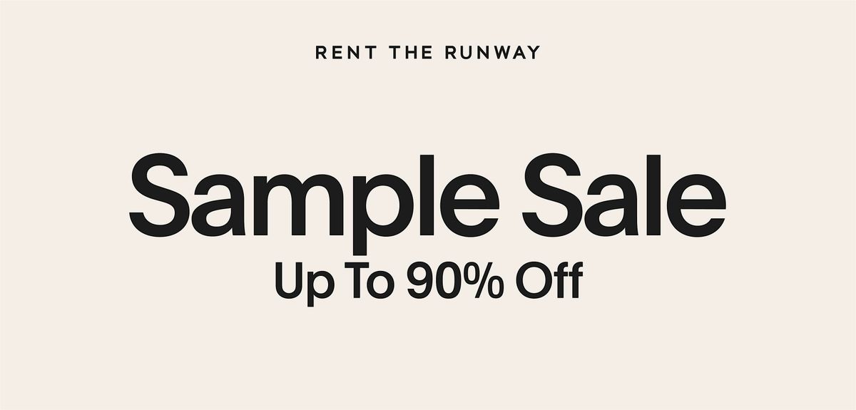 Rent The Runway Sample Sale