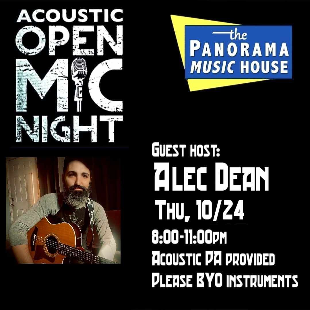 Acoustic Open Mic with Alec Dean at Panorama Music House 