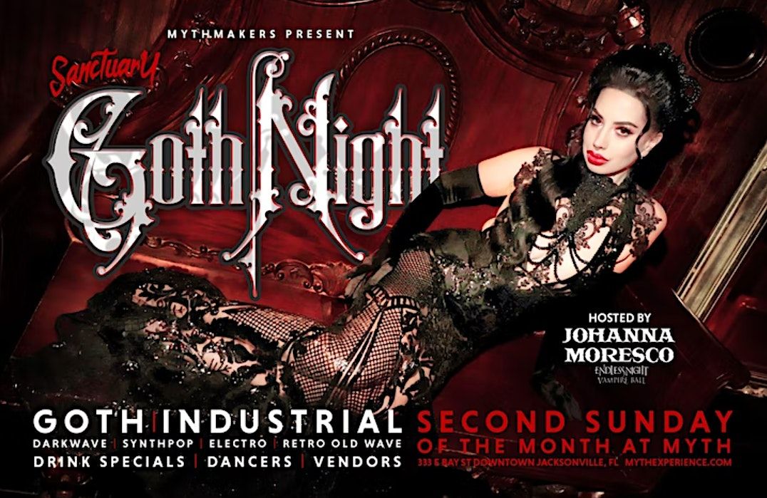 2nd Sunday Sanctuary Goth Night at Myth Nightclub | Sunday, 06.11.23