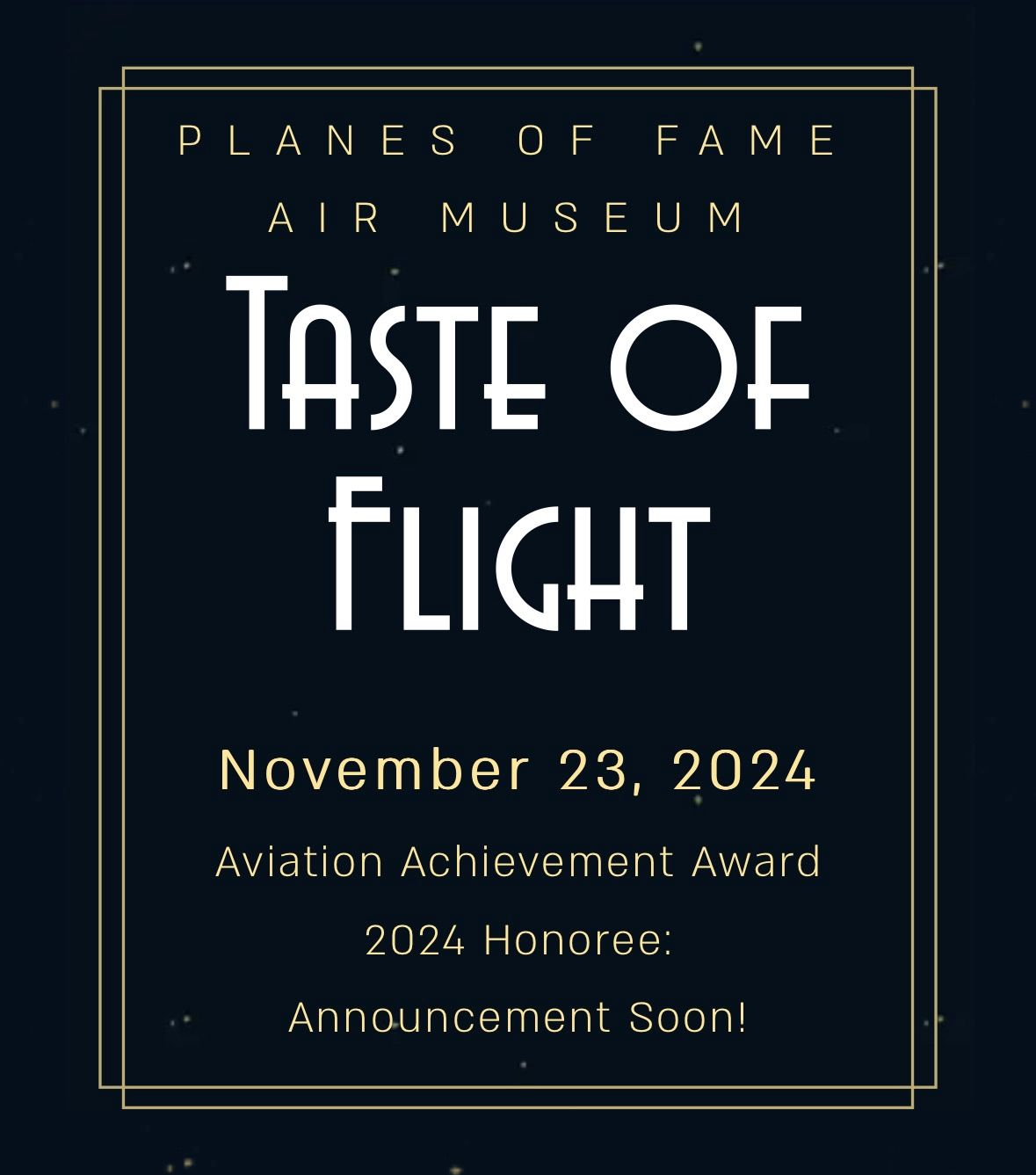 SAVE THE DATE! ZANOLI at Taste of Flight Gala