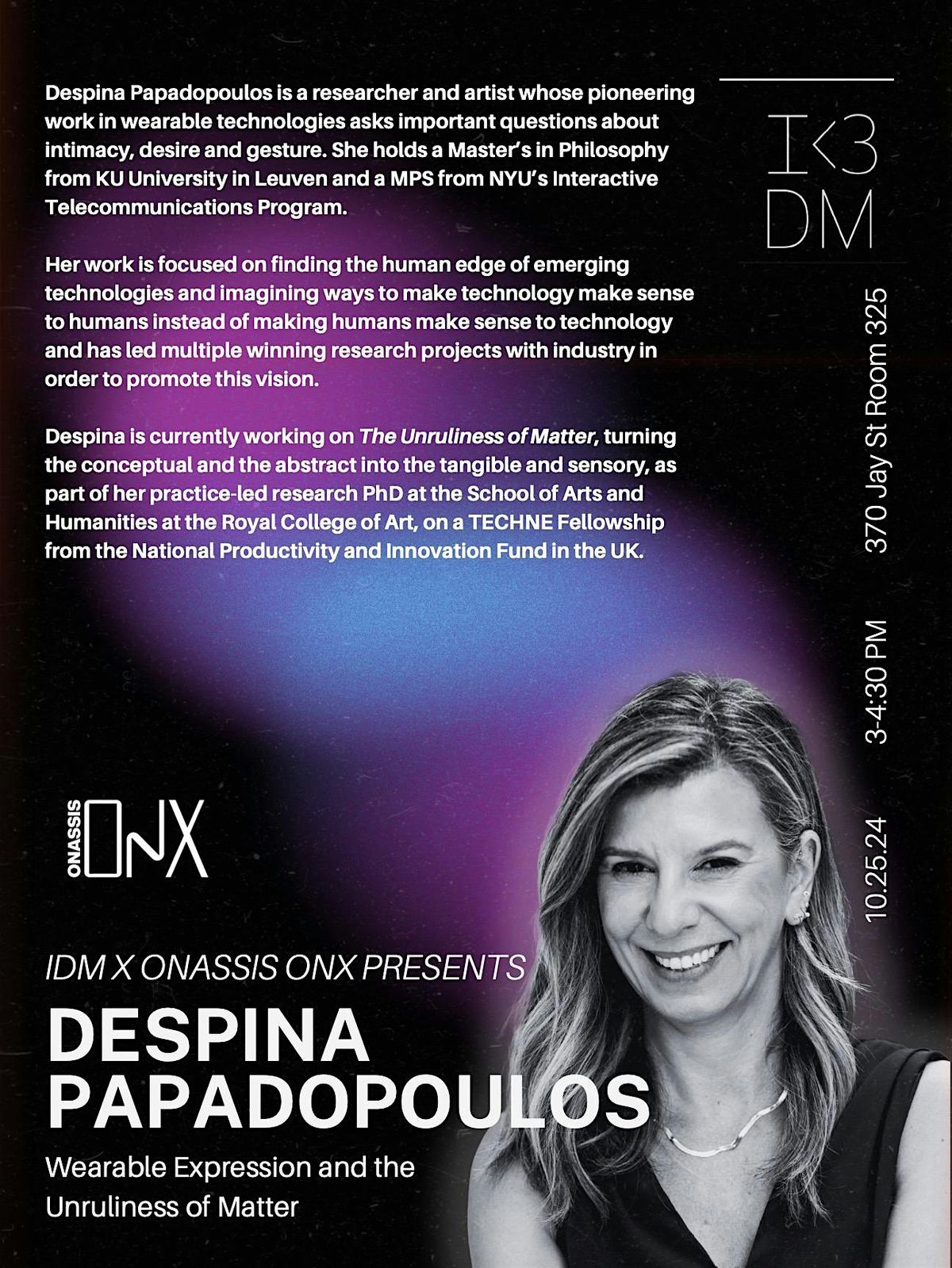 Despina Papadopous:  Wearable Expression and the Unruliness of Matter