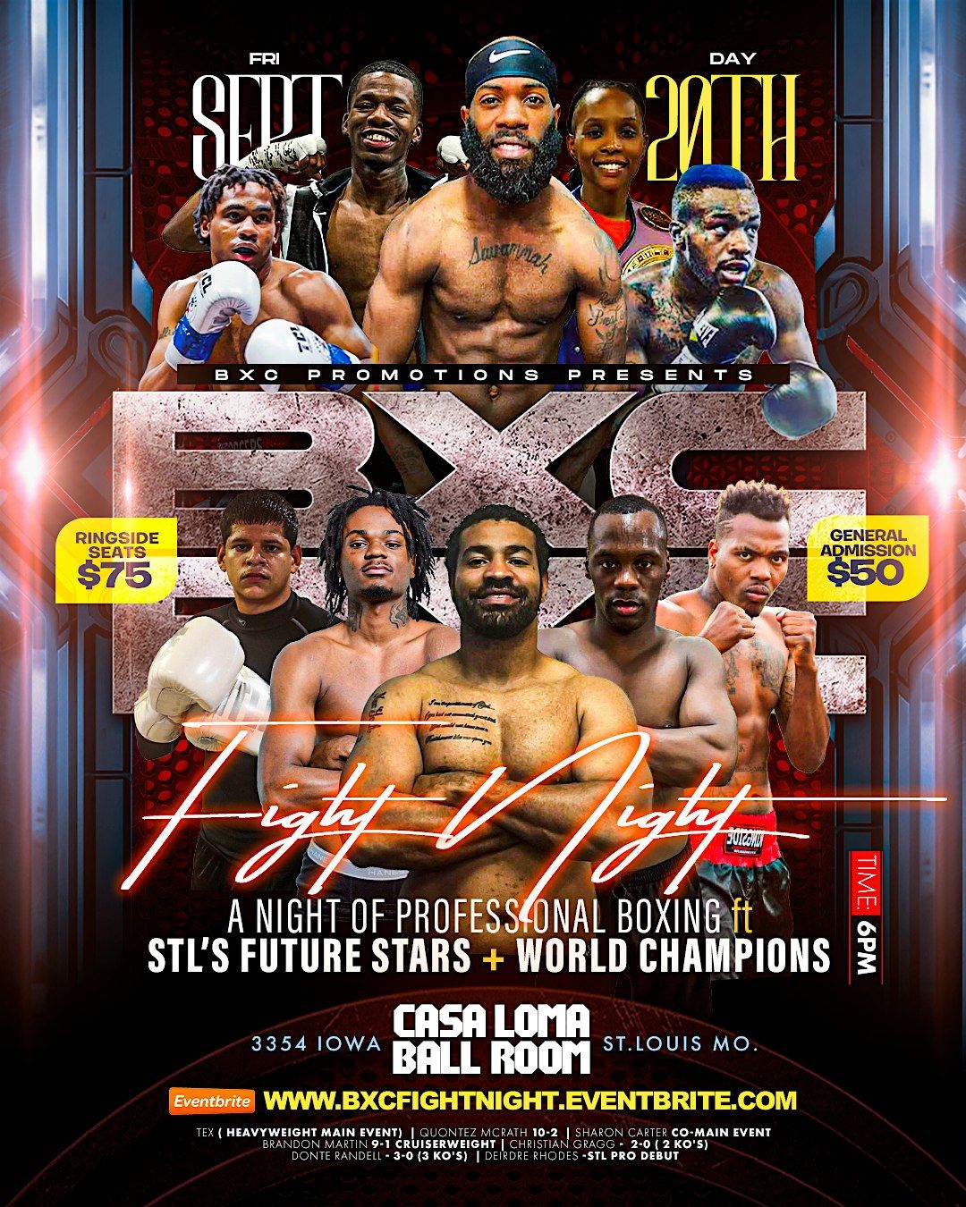 BXC  FIGHT NIGHT Presented by BXC Promotions