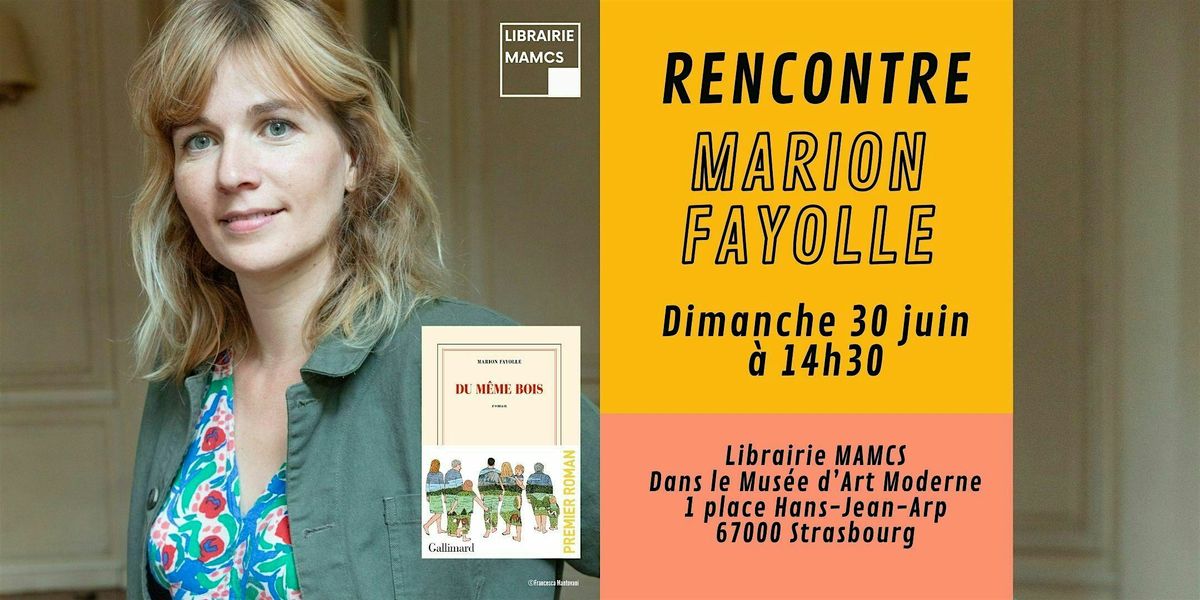 Marion Fayolle \u00e0 la librairie MAMCS