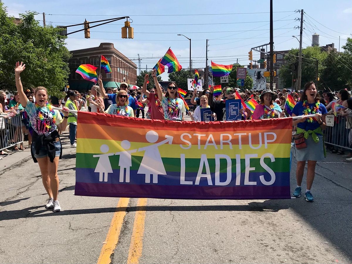 March with The Startup Ladies at the 2025 Indy PRIDE Parade!, Mass