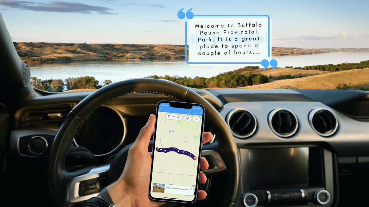 Smartphone Audio Driving Tour between Moose Jaw & the Manitoba Border