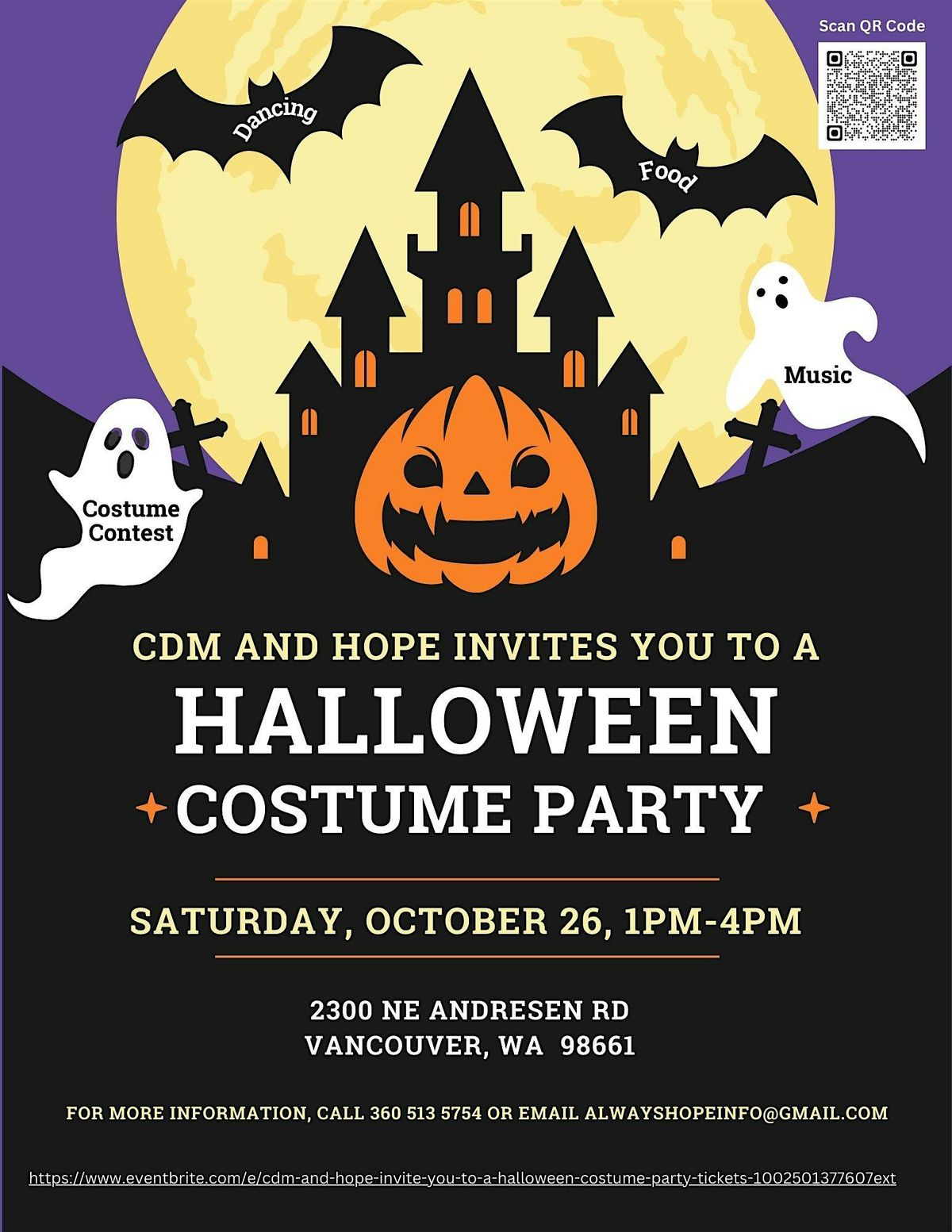 CDM and HOPE invite you to a Halloween Costume Party