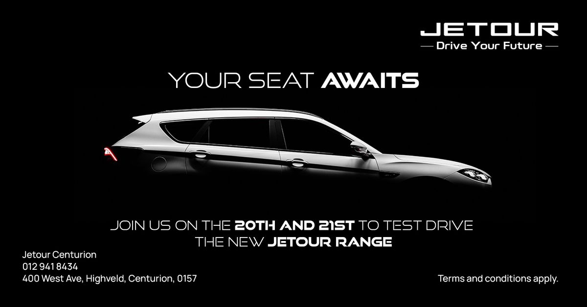 Test Drive The New Jetour Range