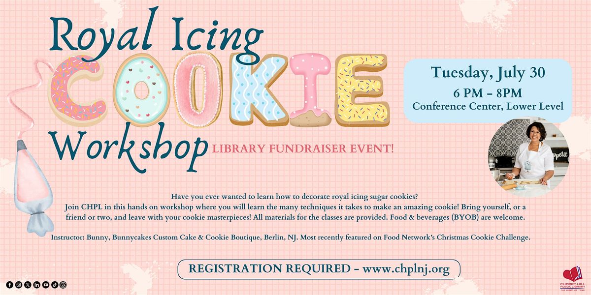 Royal Icing Cookie Workshop - Library Fundraiser Event!