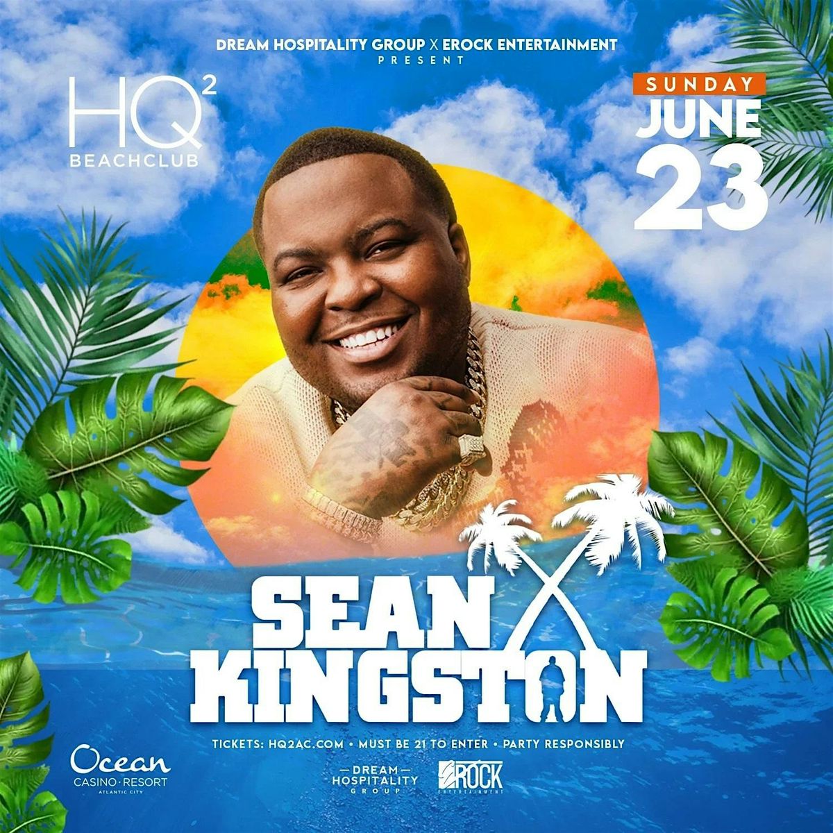 Sean Kingston @ HQ2 Beachclub AC June 23