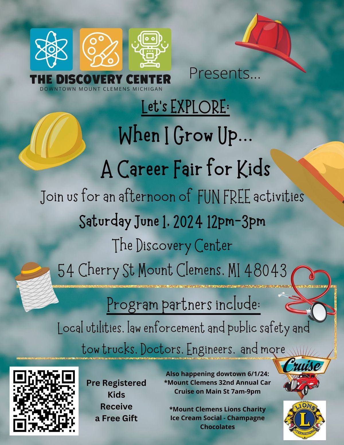 Career Fair for Kids and Touch a Truck at Mt Clemens Car Cruise