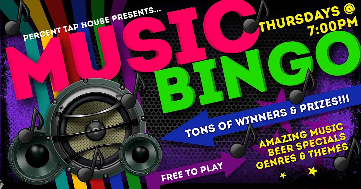 Thursday Music Bingo at Percent Tap House