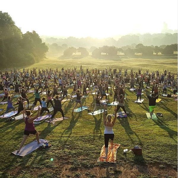 Summer Solstice Sunrise Yoga at Dix Park, Dorothea Dix Park Flowers