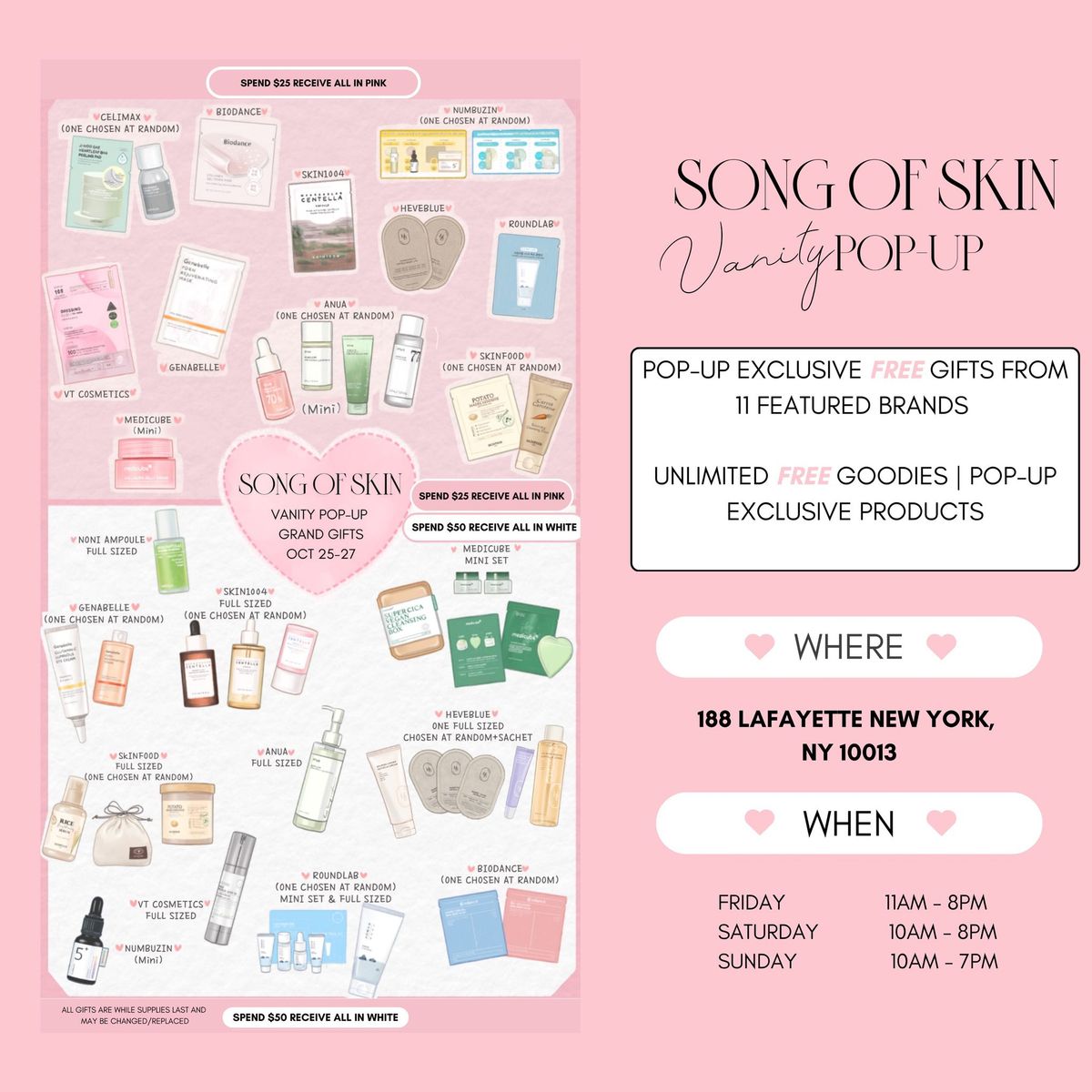 SONG OF SKIN VANITY POP-UP