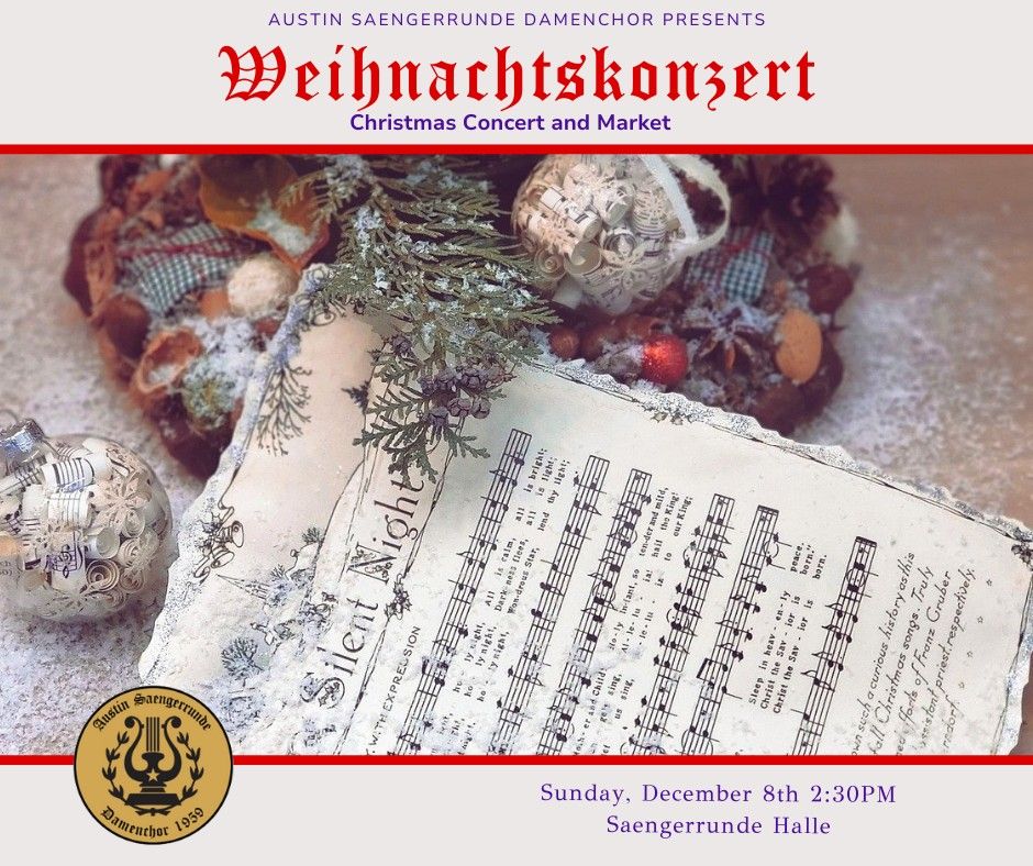 Saengerrunde Weihnachtskonzert und Weihnachtsmarkt