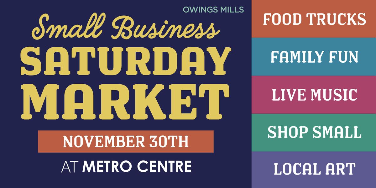 Free Small Business Saturday Event