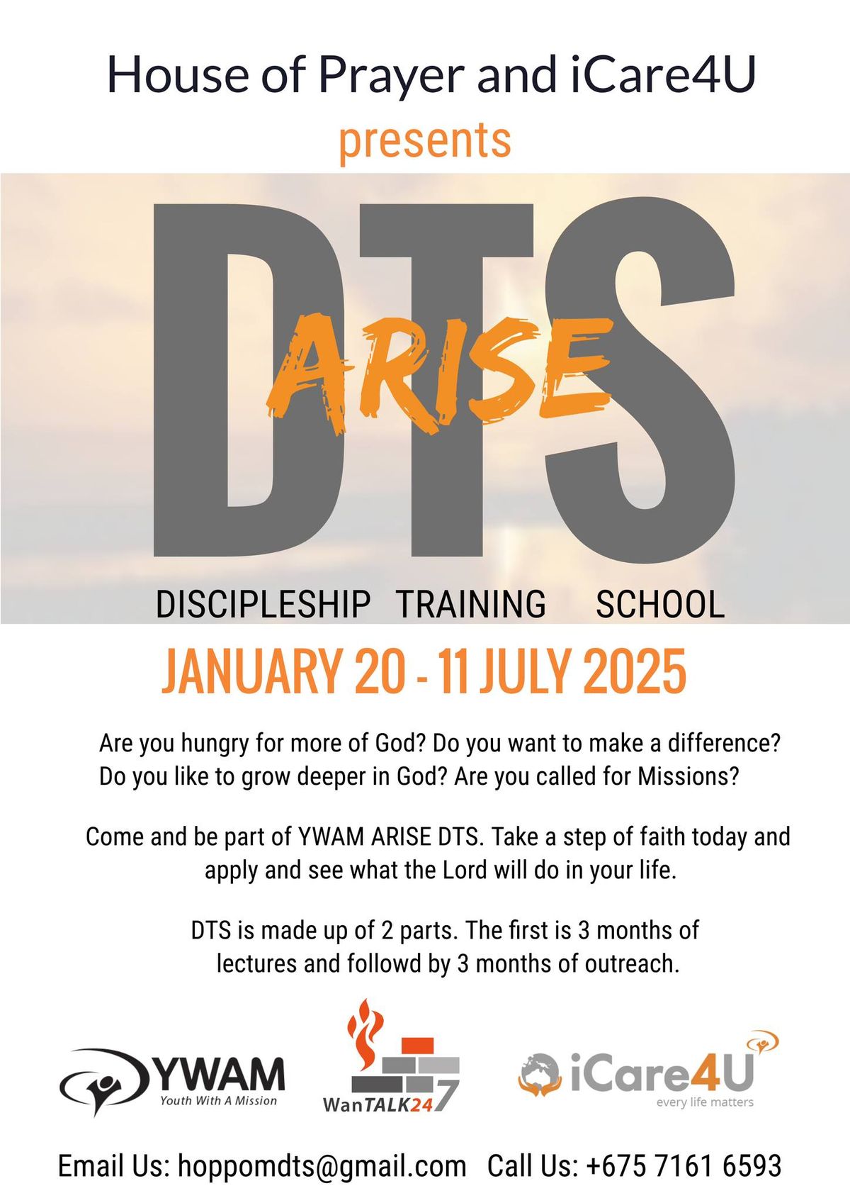 ARISE DISCIPLESHIP TRAINING SCHOOL