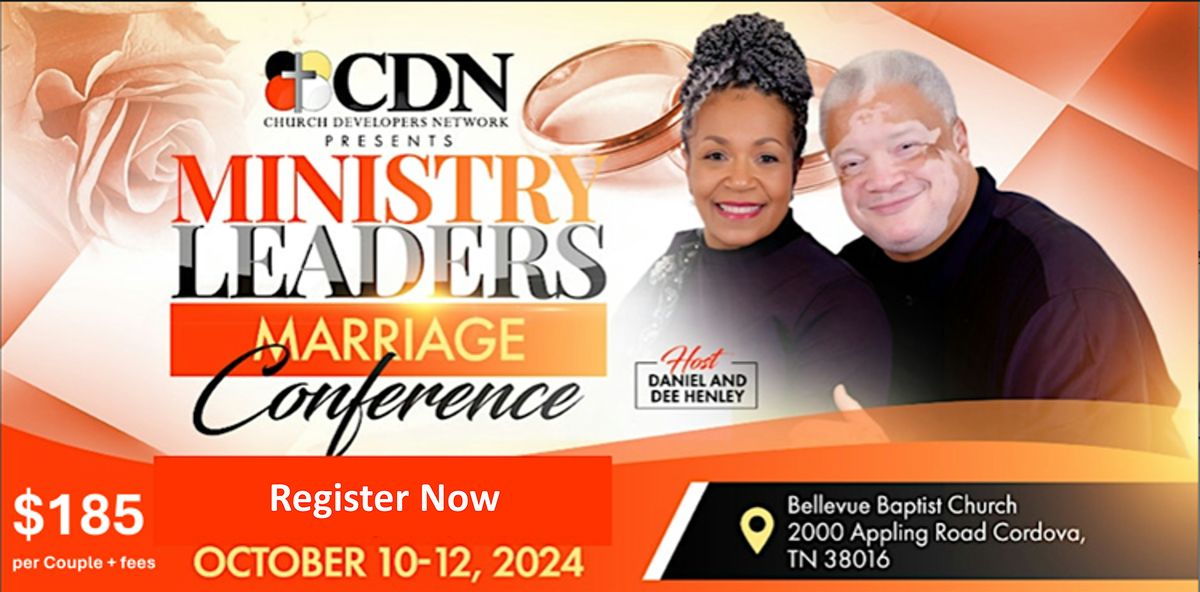 Pastors & Ministry Leaders Marriage Conference: October 10-12, 2024