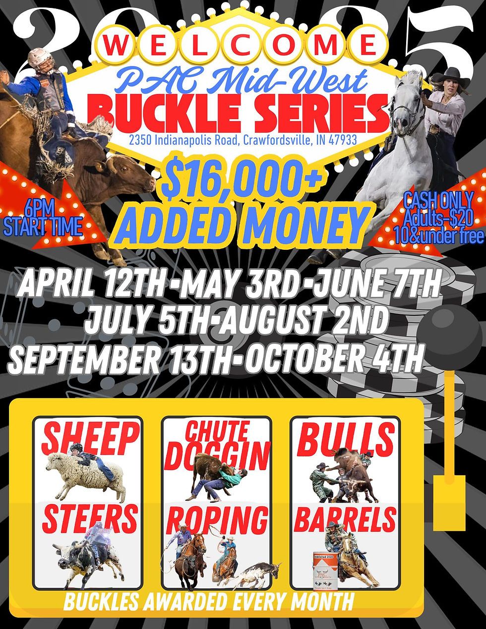 PAC Mid-West Rodeo Buckle Series