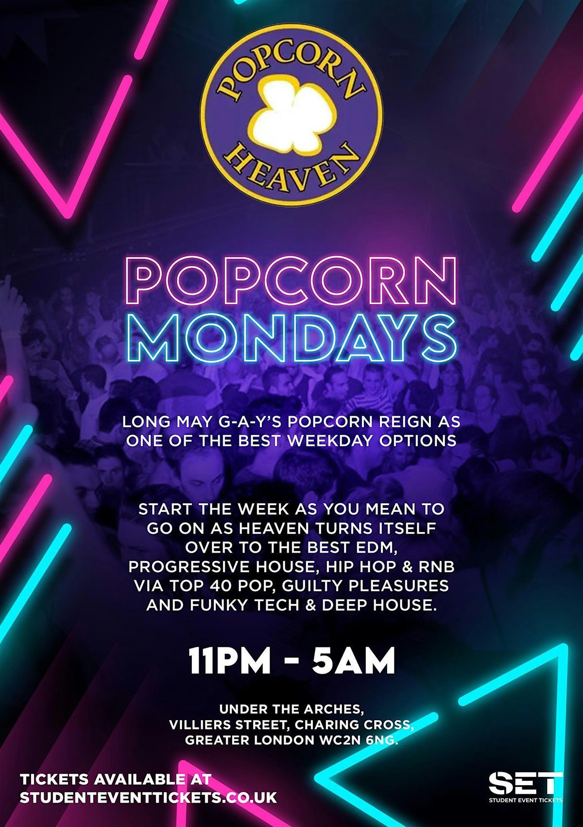 POPCORN @ HEAVEN - EVERY MONDAY