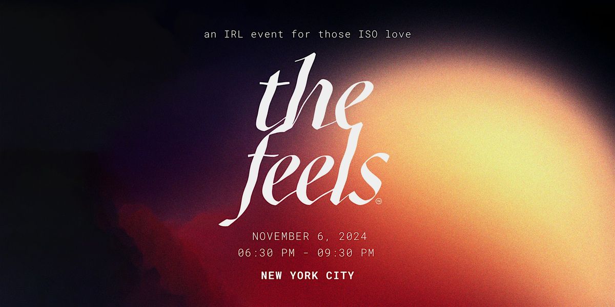 The Feels NY ed 39: a mindful singles event in Brooklyn, NY