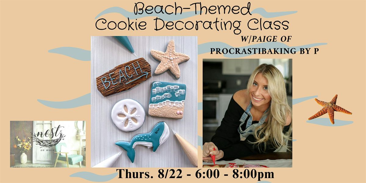 Beach Themed Cookie Decorating Class