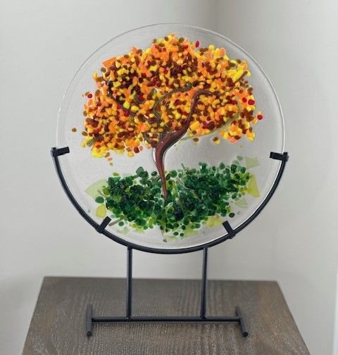 10\/07\/24 - Fused Glass Fall Tree at Kaleidoscope