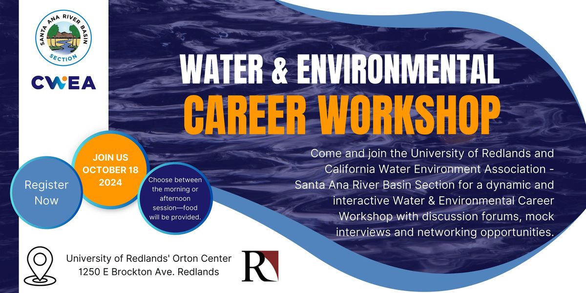 CWEA SARBS - Water & Environmental Career Workshop