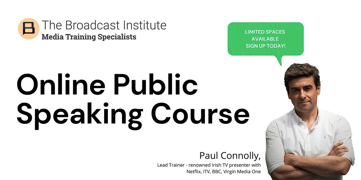 Online Public Speaking Course with Paul Connolly