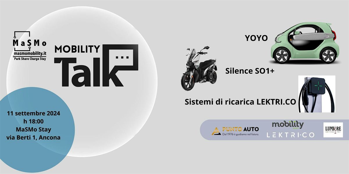 MaSMo Mobility Talk - 11 settembre