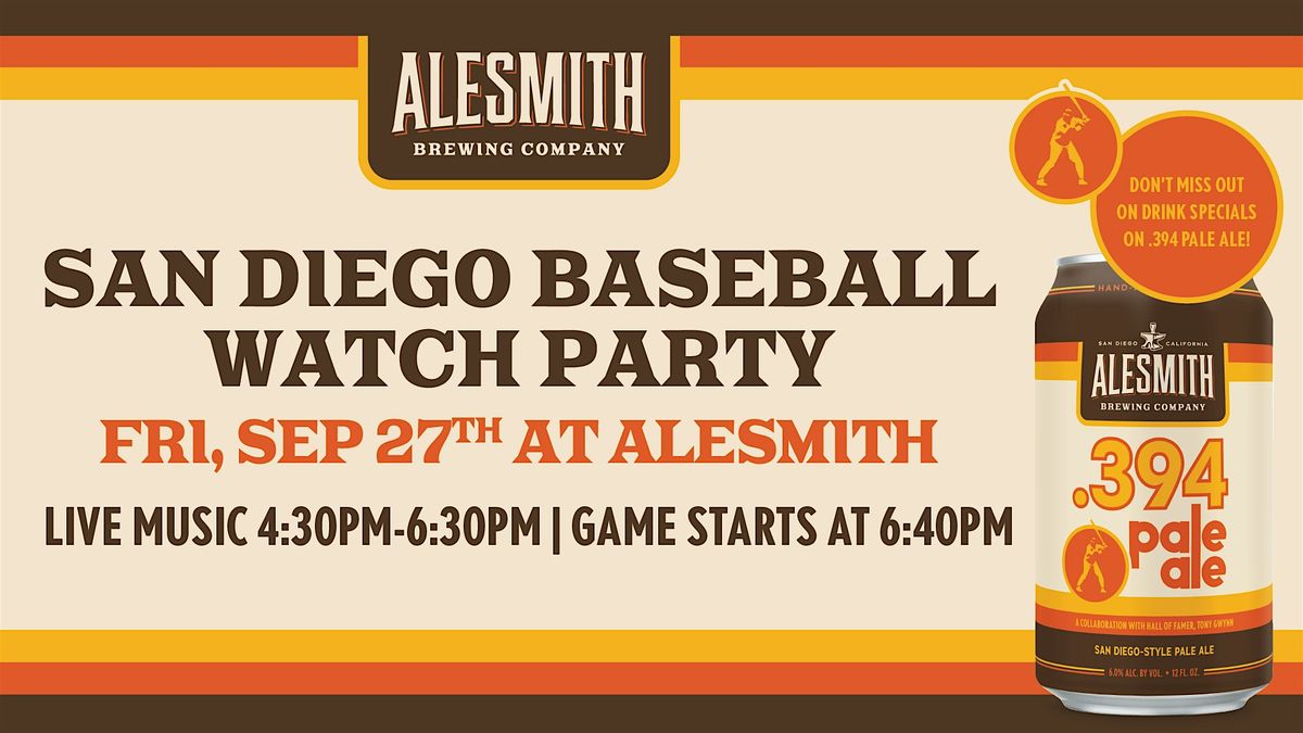 Padres Watch Party at AleSmith Brewing