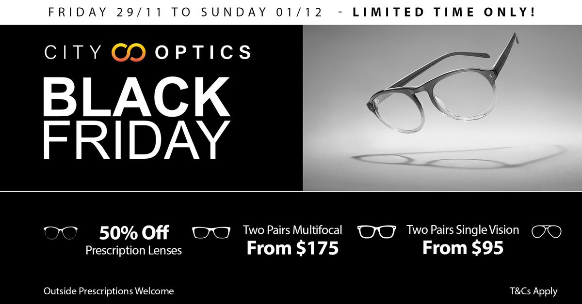 City Optics Penrith - Black Friday Flash Sale