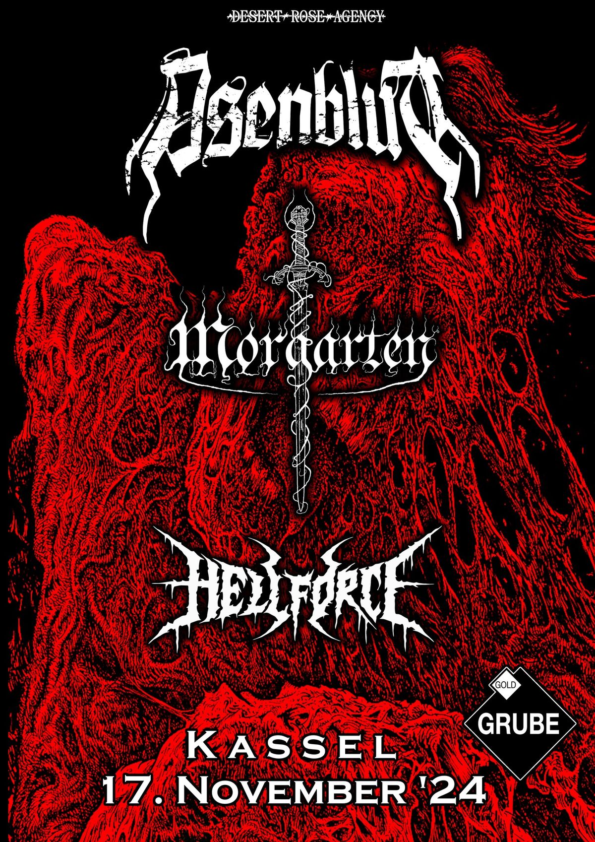 ASENBLUT + MORGARTEN + HELLFORCE @ Goldgrube Kassel