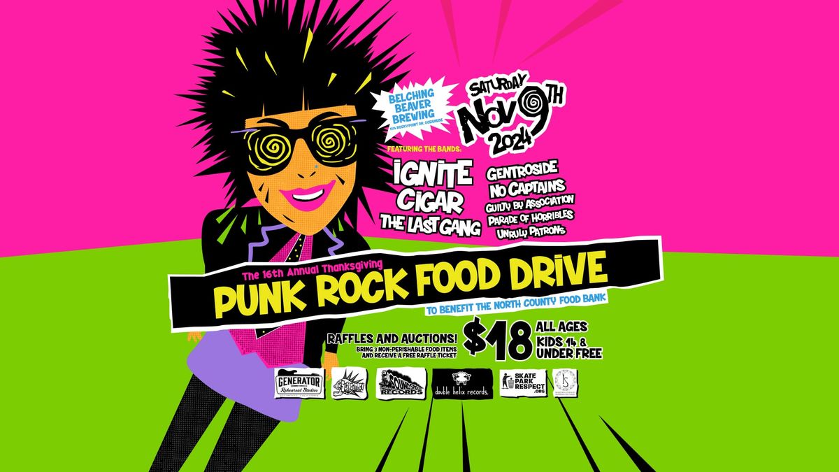 The 16th Annual Thanksgiving Punk Rock Food Drive