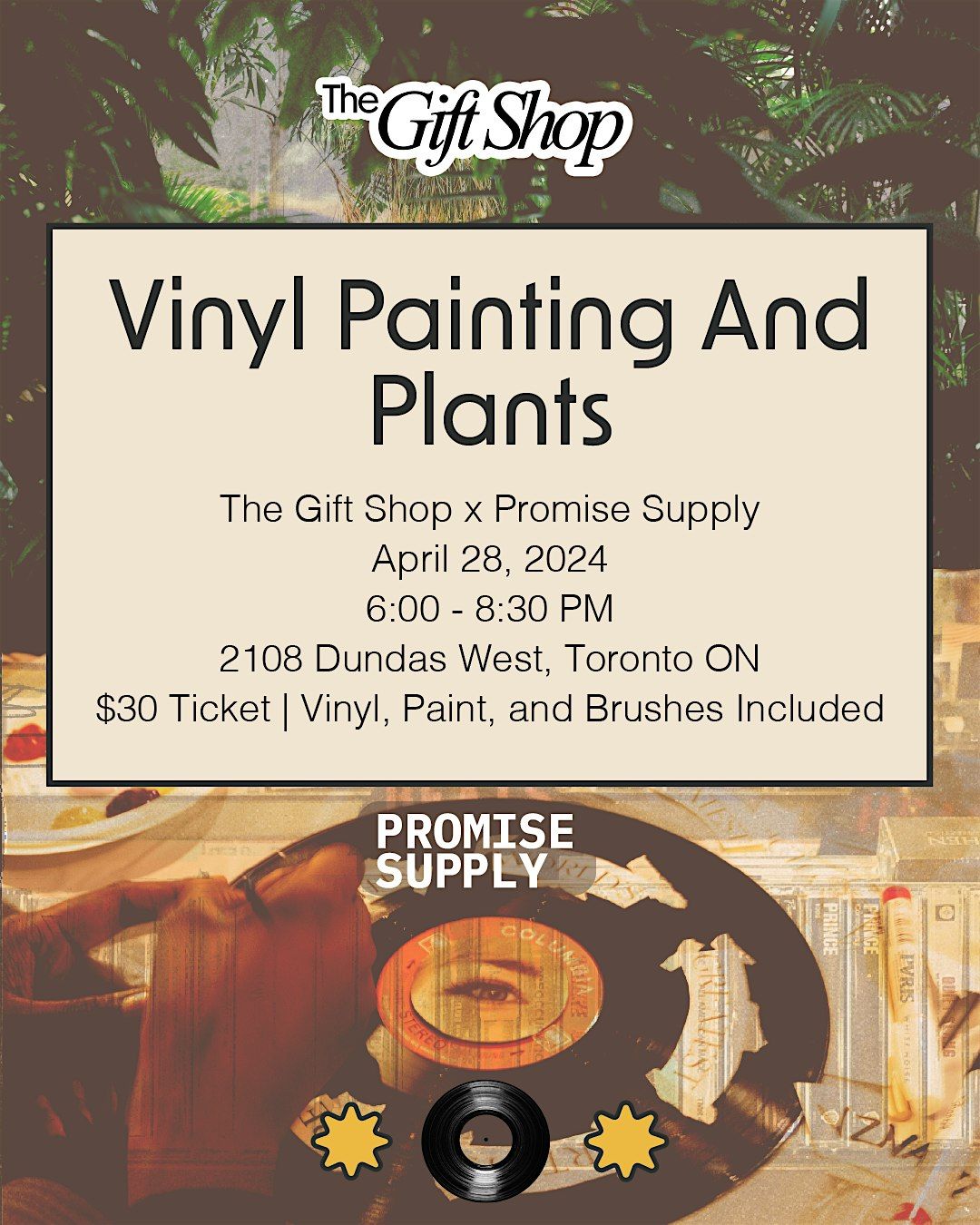 Vinyl Painting and Plants