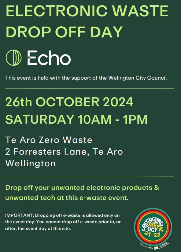 E Day Event at Te Aro Zero Waste 