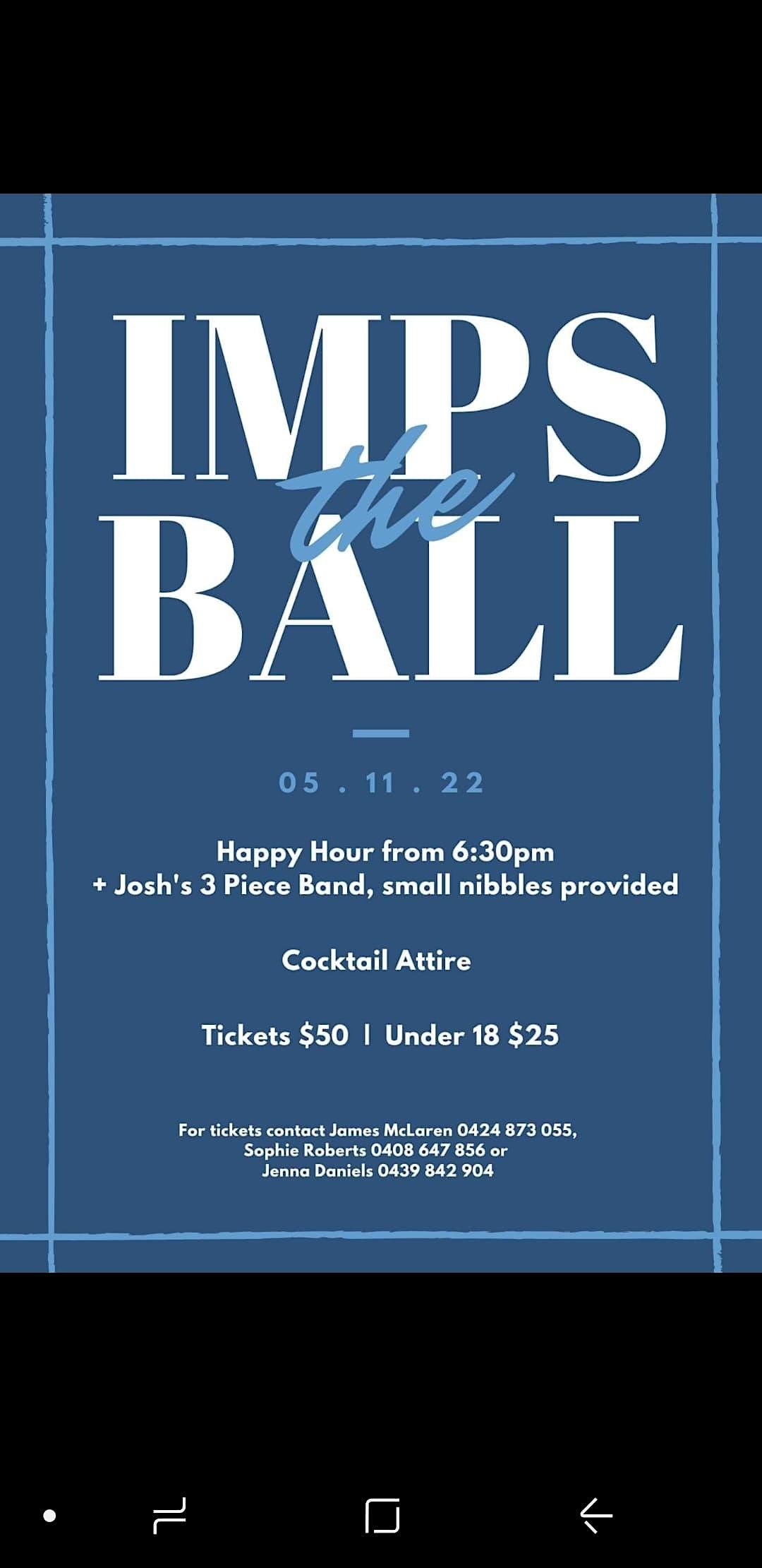 Imperial Football and Netball Club Ball 2022