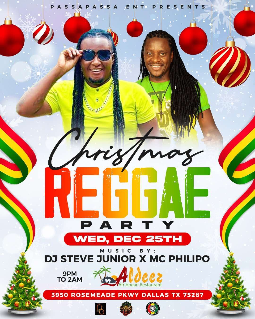 Christmas Reggae Party at Aldeez