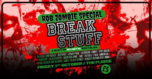 Break Stuff - Rob Zombie Special at The Fleece, Bristol 01\/10\/21