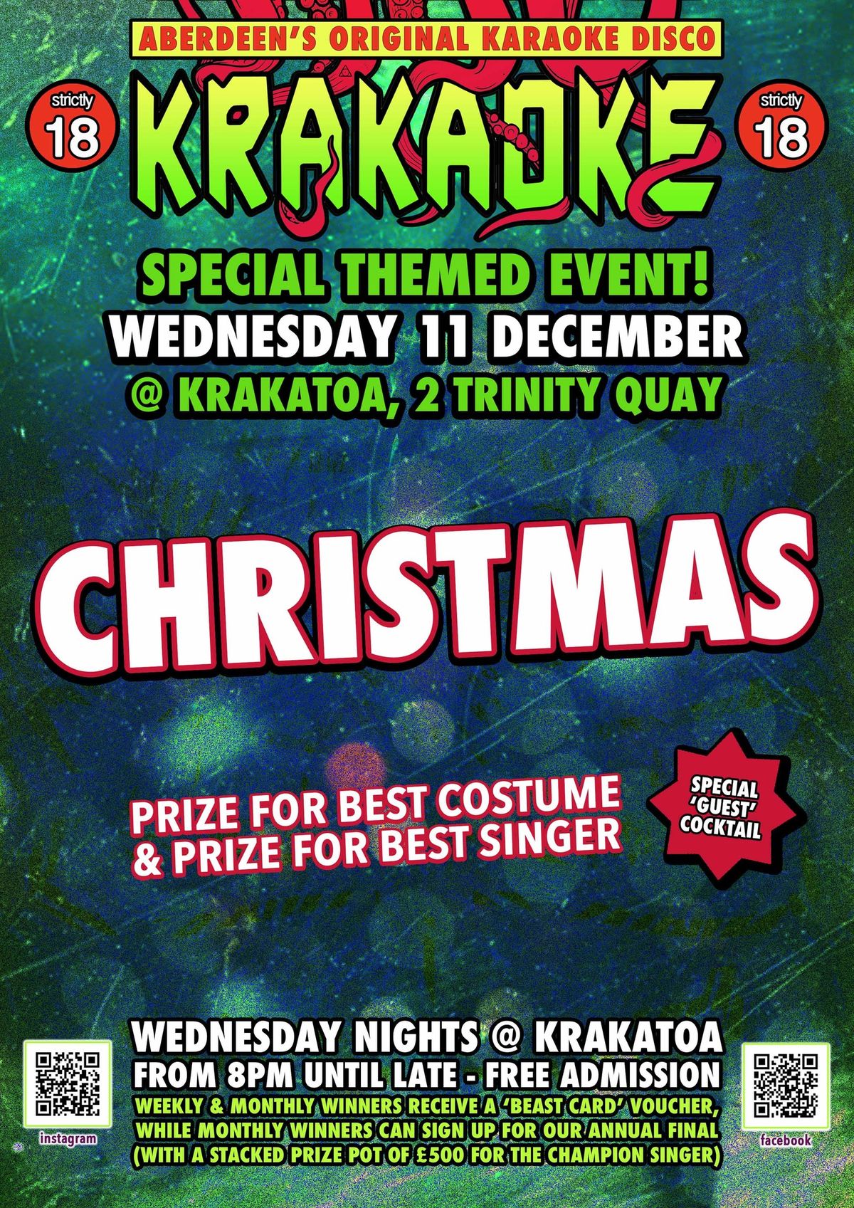 Krakaoke Karaoke Special Themed Event: CHRISTMAS